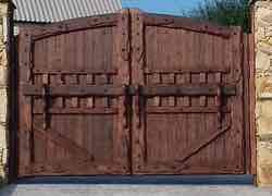 ворота деревянные3