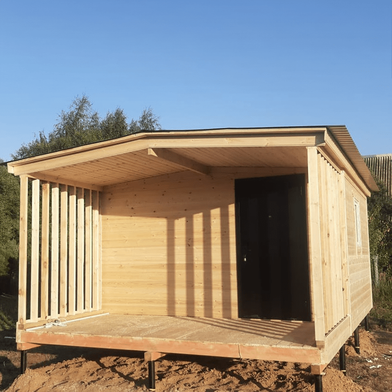 Каркасный дачный домик строим своими руками