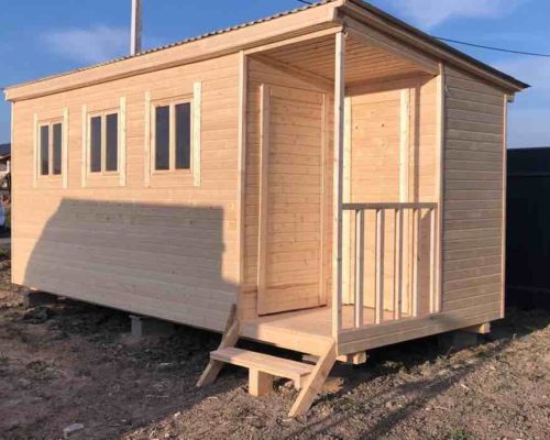 Бытовка 6х2.3 с хозблоком 1х1.5 для дачи – г.о. Наро Фоминский1