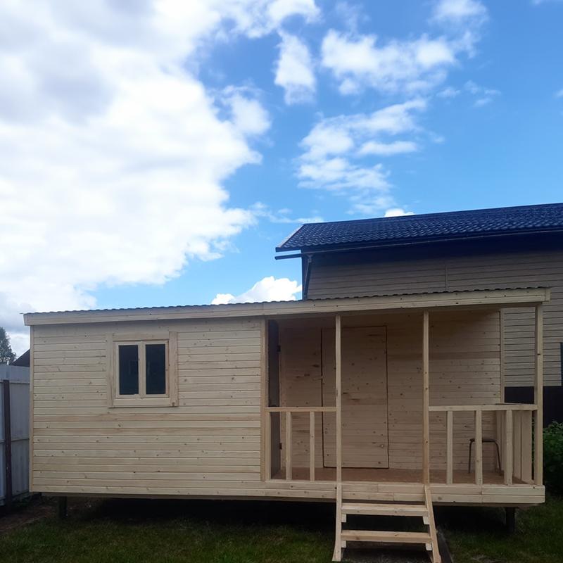 Садовый домик летний 6х3_1 Бытовка с дровником 4х2 (6/8, 31%) (Копировать)