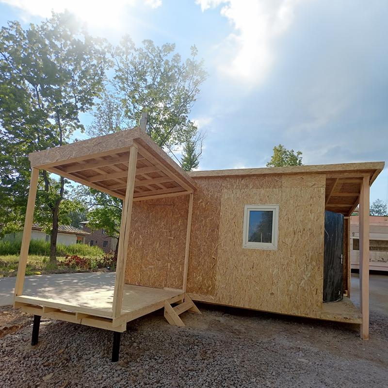 Сарай угловой для дачи 6х2.5 2х2.5 Пристройка к бытовке 4х2 (6/8) (Копировать)